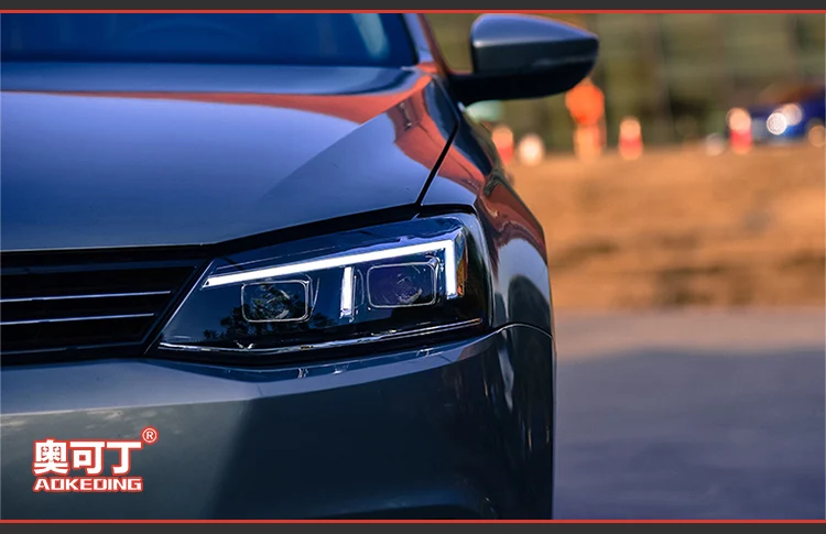 AKD автомобильный Стайлинг для VW Jetta MK6 фары 2012- Angel Eye светодиодный фары DRL Биксеноновые линзы дальнего ближнего света парковочные противотуманные фары