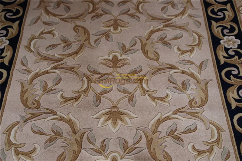 Большой ковер для комнаты винтажный шерстяной ручной работы с узором домашний