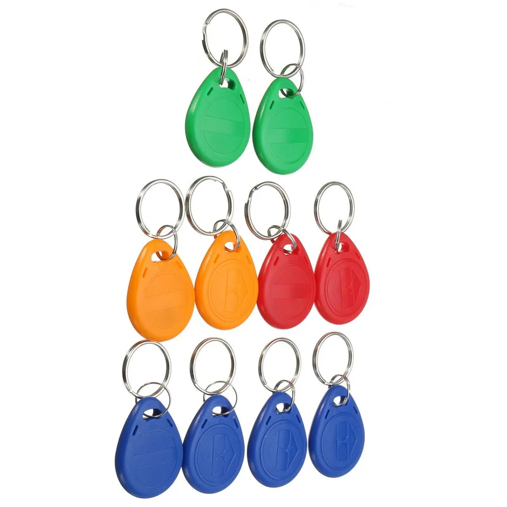 10pcs Access Control Card Clone EM4305 T5577 Proximity Duplicator Copy 125khz RFID Tag llaveros Porta Chave Sticker Key Fob |