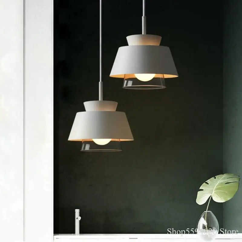 Современная железная люстра с цветным кулоном светодиодное Внутреннее