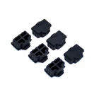 Ethernet концентратор порт RJ45 анти защитная крышка от пыли Защитный штекер 100 шт. черный-горячий 1XCB