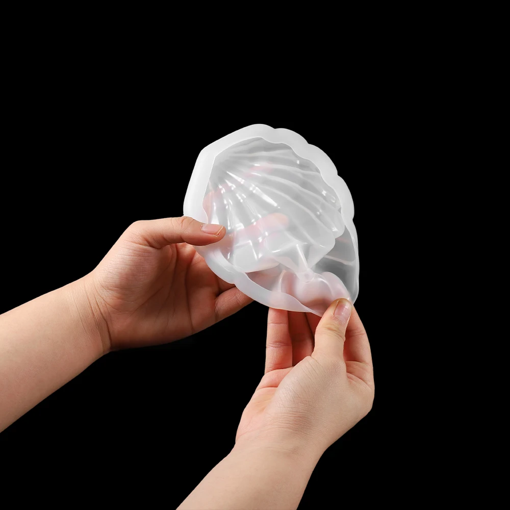 

1Set Crystal Epoxy Mold Shell Shape Table Top Storage Box Desktop Decoration Molud Set Resin Silicone Mold Jewelry Storage Mould