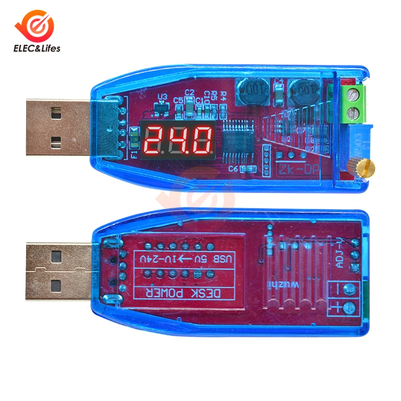 Регулируемый потенциометр SUP со светодиодной подсветкой от 5 В до 1 24 USB понижающий