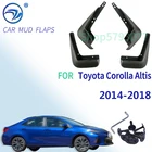 Брызговики для Toyota Corolla Altis E170 2014-2018, передние и задние брызговики, 2016, 2017