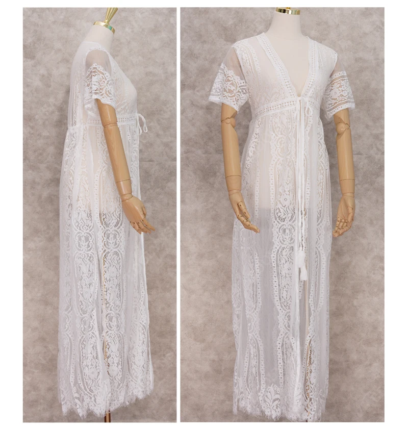 Пикантная кружевная Пляжная накидка парео пляжная одежда накидки для плавания