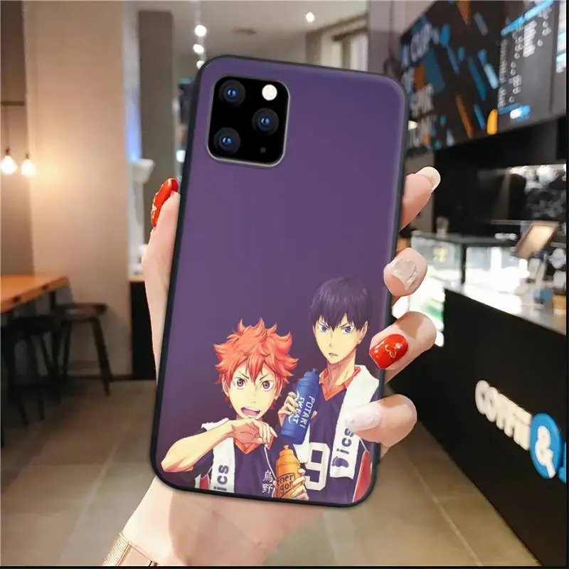 

Haikyuu Hinata attacks Anime Phone Case For iPhone 7 8 Plus 11 12 ProMax X XR XS Max Back Cover