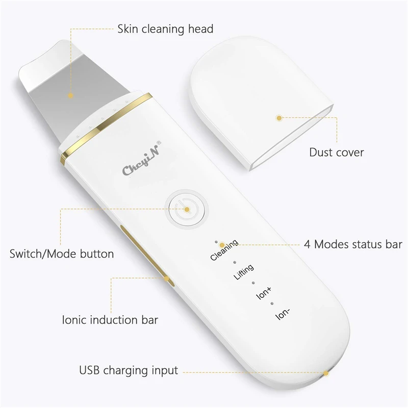 Ультразвуковой скребок для лица устройство чистки кожи удаления черных точек