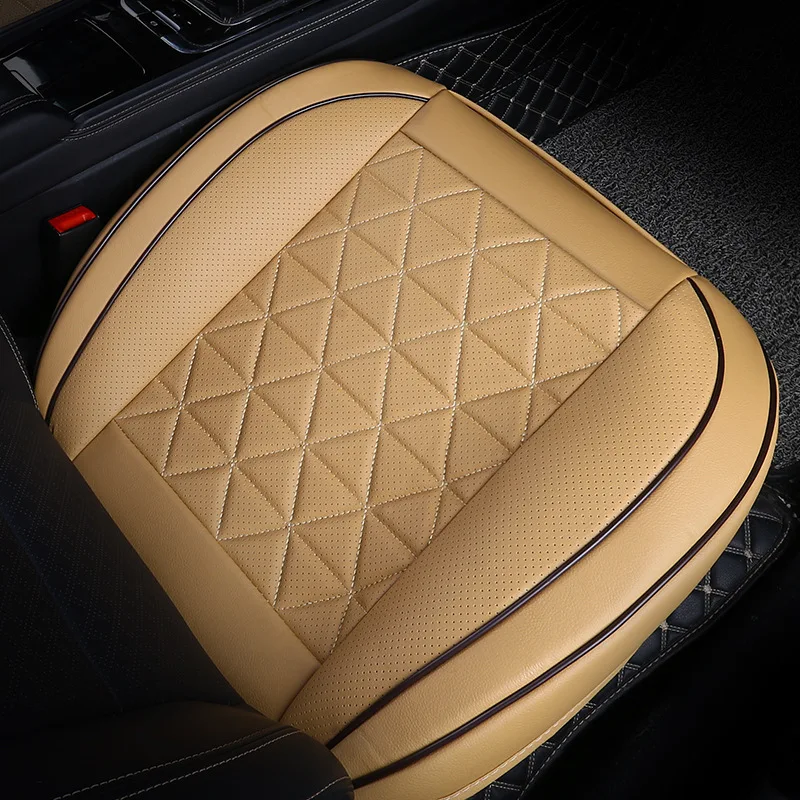 

Car Front Car Seat Cover PU Leather Cars Seat Cushion Waterproof Seat Protector Universal Car Chair Pad Mat Auto Accessories