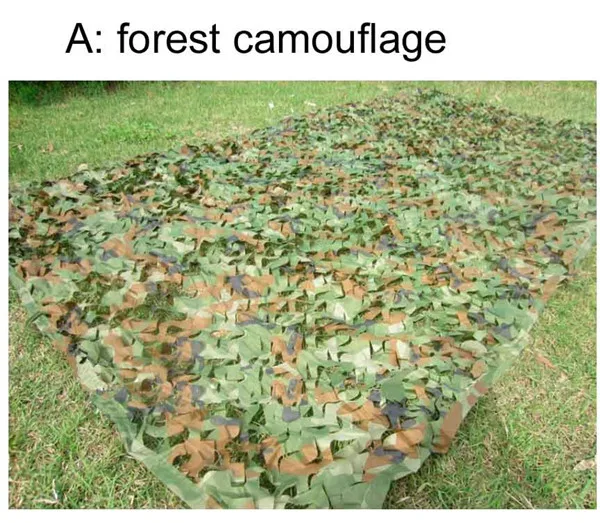 A 3x4m Forest camo 3*4 м четыре цвета камуфляж сетка камуфляж жалюзи сетка чехол для армии Военная Охота Кемпинг Военная фотография наблюдение за птицами - Цвет: A 3x4m Forest camo