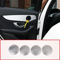 midrange speaker cover sticker for mercedes benz glc w205 w213 c e class car door loudspeaker horn lid high quality replacement