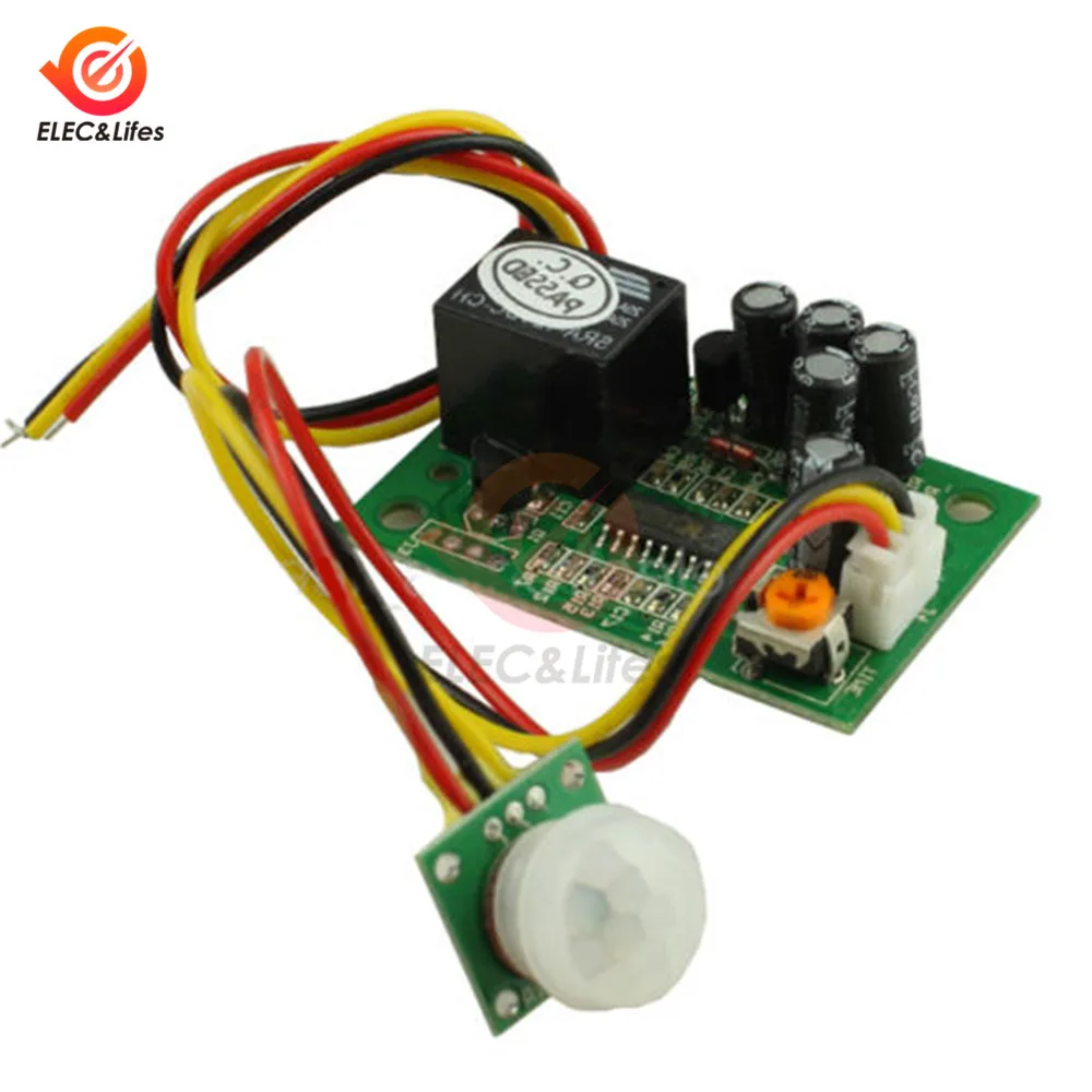 Модуль ИК датчика движения реле постоянного тока 12 В инфракрасный индукционный