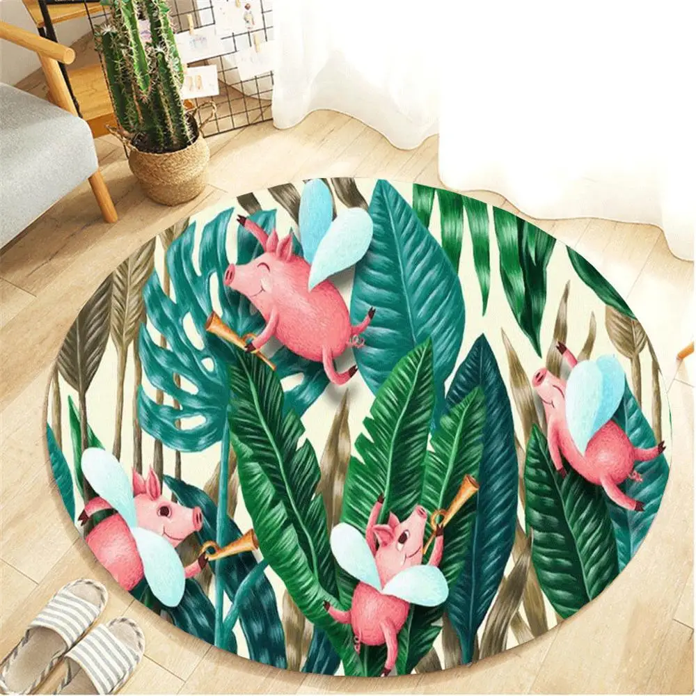 Одеяло Botany круглый ковер для ванной 55 см нескользящий коврик коврики прикольный