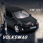 Модель автомобиля из сплава Volkswagen Golf 6 GTI 1:36, литой металлический игрушечный автомобиль, модель автомобиля, имитация дверей, открывается, коллекция, подарок для детей
