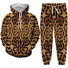 Мужскойженский спортивный костюм с леопардовым принтом