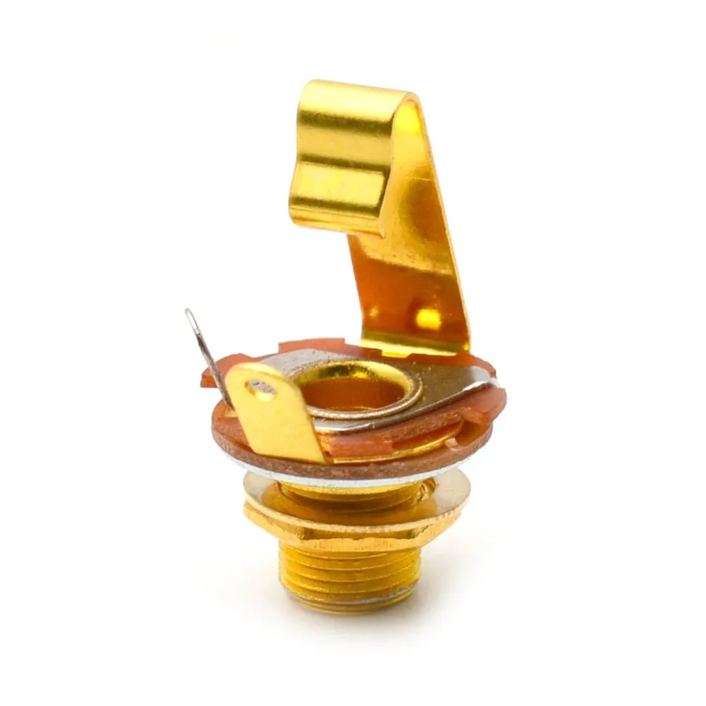 

Electric Guitar Audio Output Jack 1/4inch Bass Mono Jack Socket 6.35mm Gold Musical Instrument Parts Accessories 6.35mm Tool