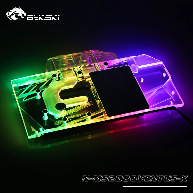 Видеокарта Bykski с полным покрытием для MSI GEFORCE RTX2080 VENTUS 8G V2/MSI RTX2070 SUPER 8G|Кулеры и