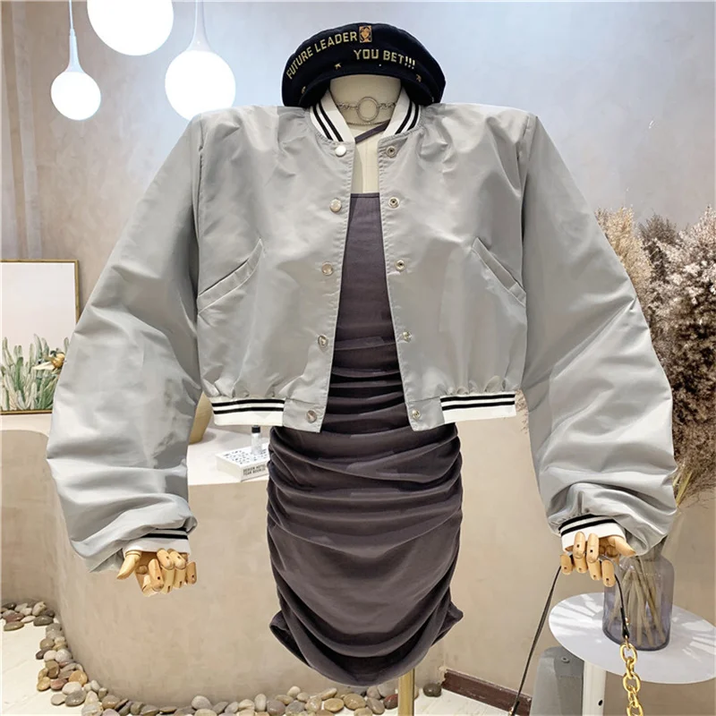 

Новая женская одежда, осень 2021, короткая куртка, пальто, Универсальный популярный Свободный Повседневный Топ