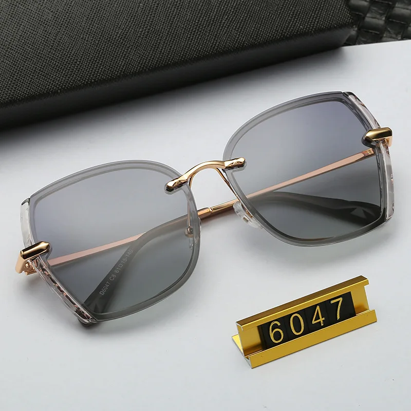 

2021 new polarized sunglasses female fashion online celebrity with frameless sunglasses tide Korean sunglasses