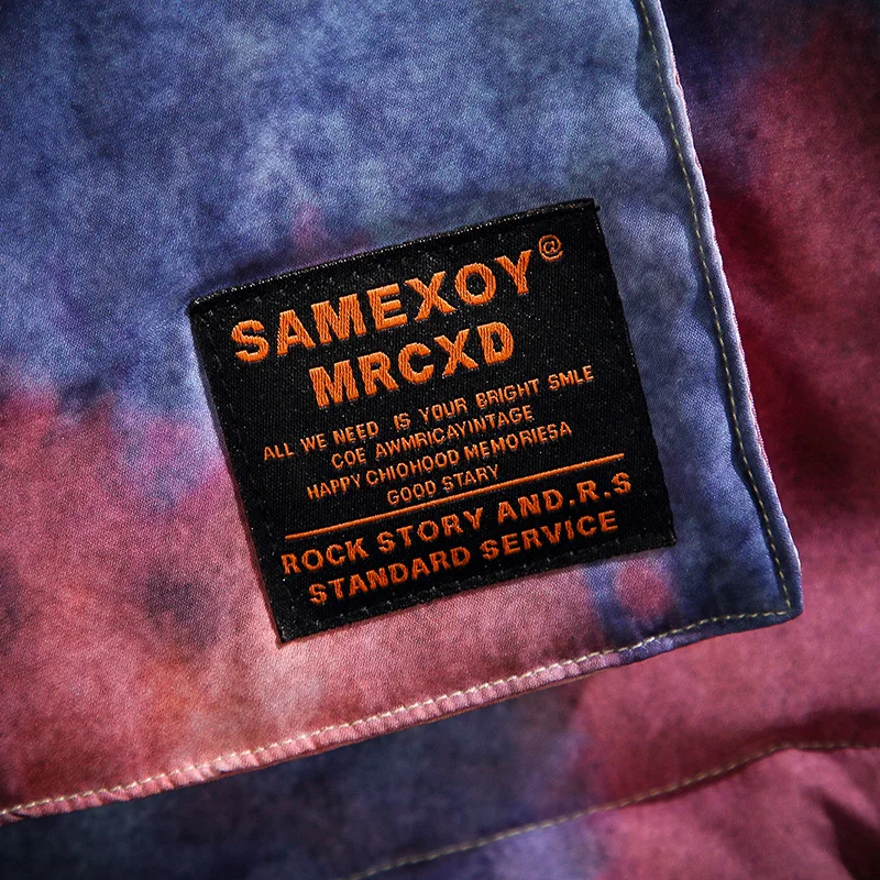 

2020 New Winter Padded Coat Warm Hip Hop Jacket Parka Men Windbreaker Streetwear Retro Pattern Color Block Harajuku 5XL