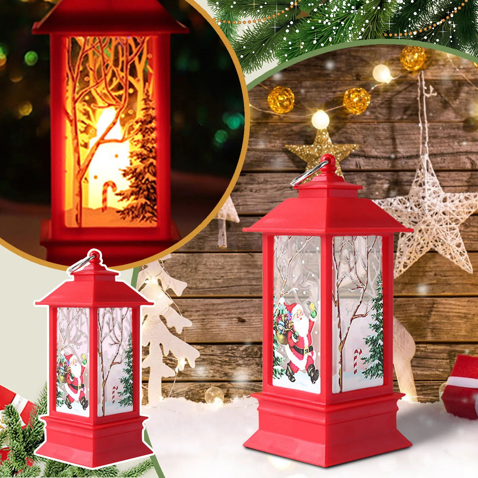 Рождественские украшения для дома Светодиодная свеча светильник Чи