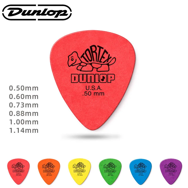 dunlop-pick-Стандартные-Нескользящие-медиаторы-для-акустической-электрической-гитары-из-материала-tortex-418r-Толщина-050-060-073-088-100-114-мм