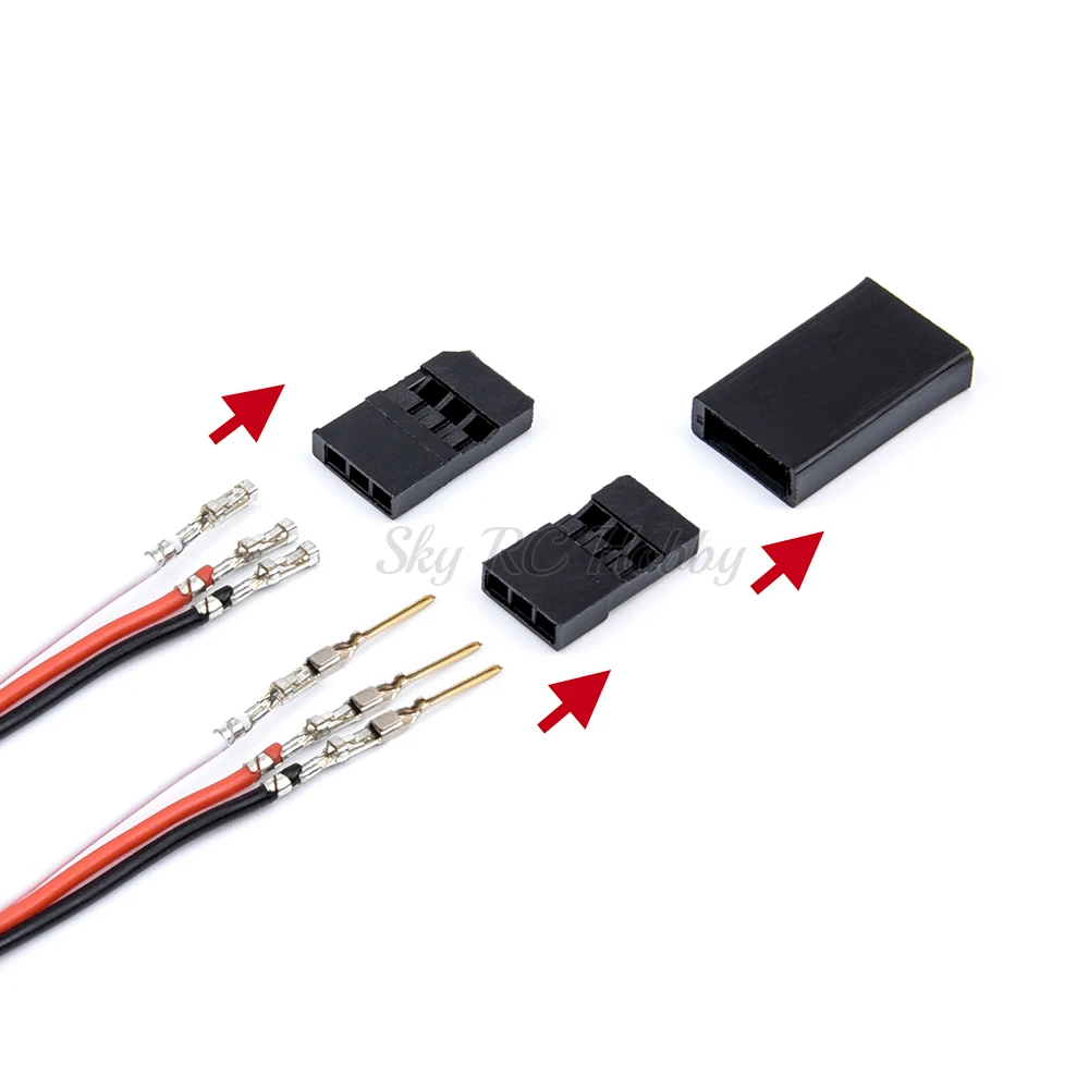 30 Sets Servo Plug Male Female Connector Crimp Pin Kit Compatible for Hitec Spektrum RC Parts | Игрушки и хобби
