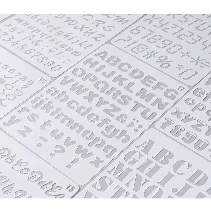 

20pcs/set Letter Alphabet Number Stencil DIY Drawing Template Painting Scrapbook