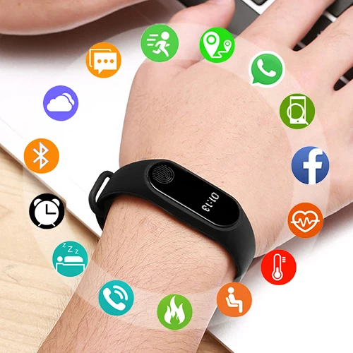 Цифровые часы с браслетом мужские спортивные светодиодные цифровые электронные