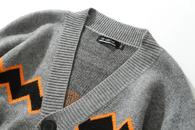 Хип хоп повседневный мужской кардиган свитера в полоску Ретро стиль Harajuku уличная