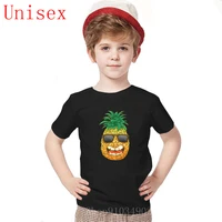 cool pineapple printing body shirt short sleeve cotton cute boys and girls clothes jumpsuit outfit t shirt umpsuit infant outfit