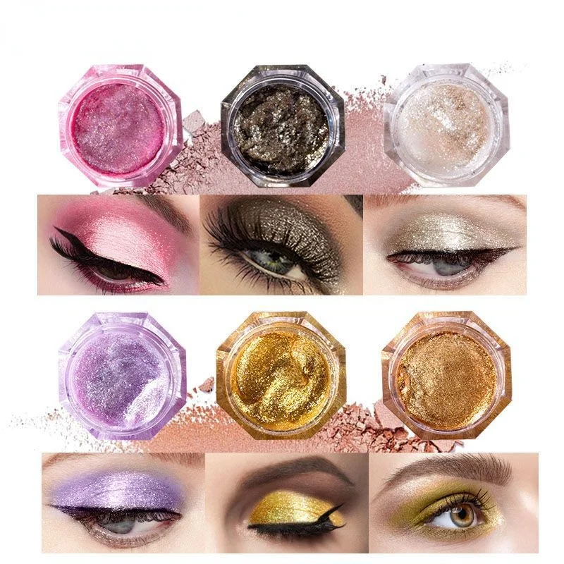 

6 Colors Shimmer Liquid Eyeshadow Natural Glitter Matte Makeup Diamond Pearlescent Liquid Eyeshadow Colorful Liquid Eyeshadow