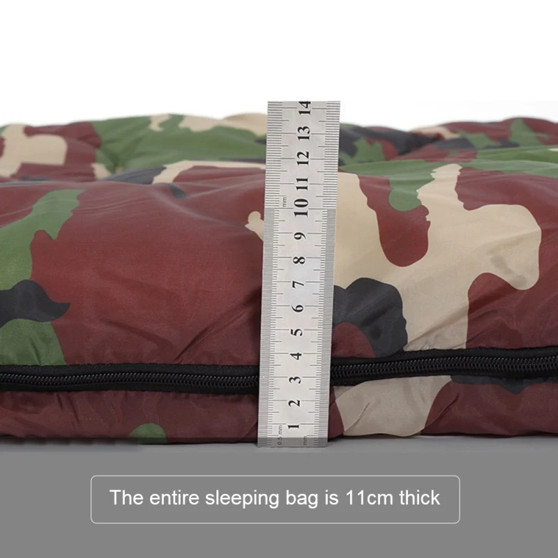 Ультра светильник кемпинг спальный мешок 400g армейская Военная камуфляжная сумка