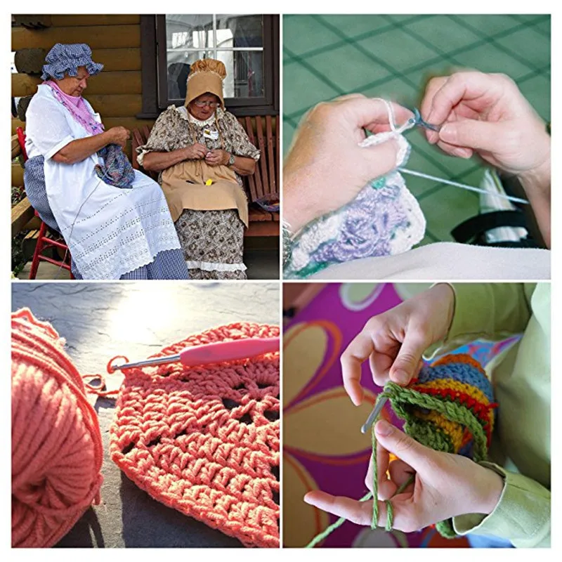 

KOKNIT 45pcs Crochet Hooks Set 2.0-8.0mm Mix Crochet Needle Set Sweater DIY Clothes Scarf Knitting Needles Kit with Cute Bag