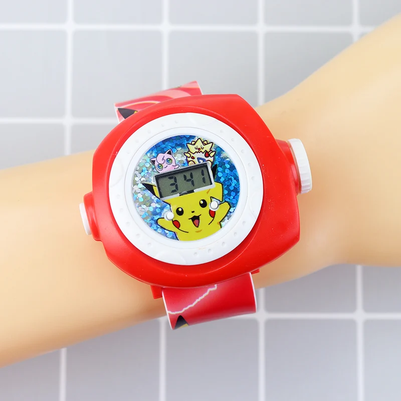 

Cartoon Super Hero 3D Projection Kids Watches Boys Rubber Digital Children Watch Girls Clock Party Gift Wristwatch Dropshipping