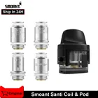 Оригинальная сменная катушка Smoant SANTI, 1,2 Ом DL S-RBA Ом RDL MTL, аксессуары для катушки Smoant SANTI Kit