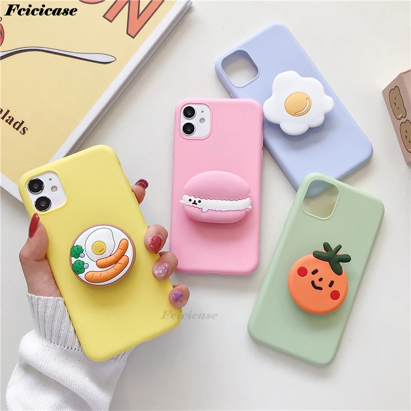 3D Cute Cartoon Cookies Case For Xiaomi Mi Note 10 Lite Holder Cover Redmi 8 T Pro 9 S | Мобильные телефоны и аксессуары