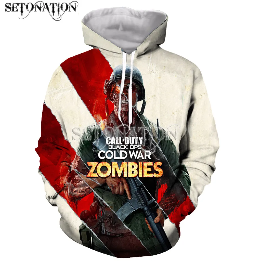 Забавные новые модные толстовки Call of Duty с длинным рукавом и 3D - Цена: 