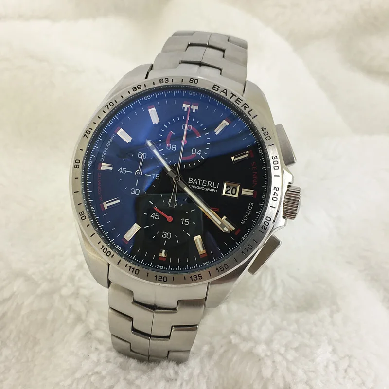 Часы мужские кварцевые с хронографом Повседневные Спортивные Светящиеся