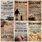 Алмазная живопись 5D сделай сам, потрясающий семейный подарок, моему сыну, с любовью, на годовщину, алмазная вышивка, мозаика, настенная наклейка