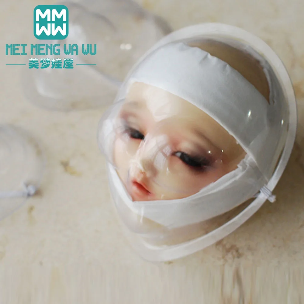 Аксессуары для кукол BJD 1/6 1/4 1/3 защитная маска Прозрачная силиконовая крышка