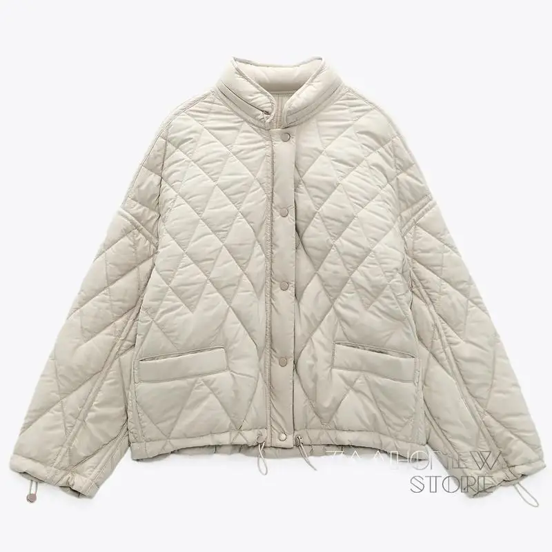 

ZAAHONEW 2021 Autumn Winter Women Fashion Black Hooded Parka Jacket Ladies Casual Pockets Loose Coat Female Short Outwear