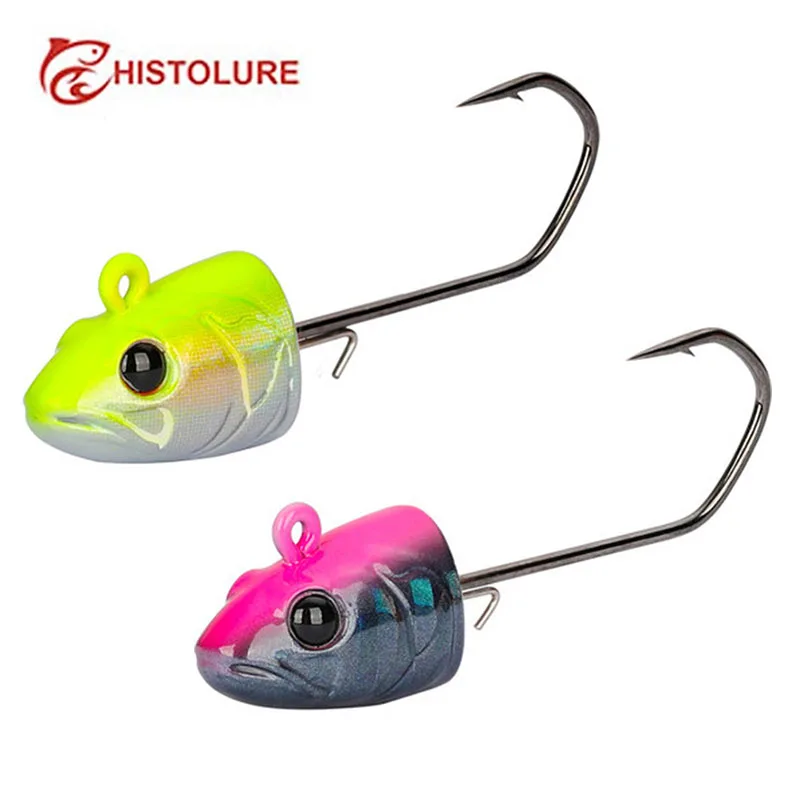 

3pcs 11g 14g Jig Head Soft Lure Hook Fishing Tackle Bass 3D Eye Jig Head HOOK Jigging Silicone Bait Soft Worm Hook