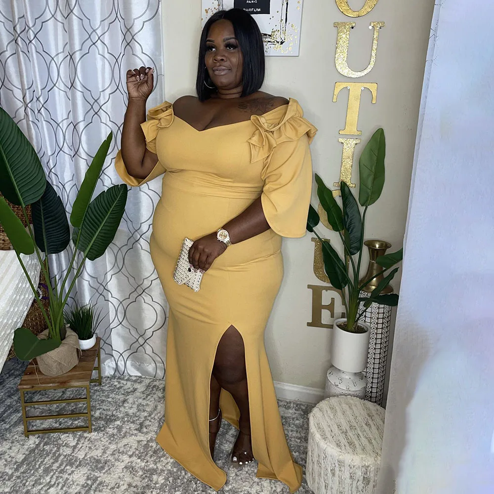 

Женские платья модный тренд для путешествий Повседневный стиль рукава в виде листьев лотоса v-образный вырез однотонная сумка на бедрах и н...