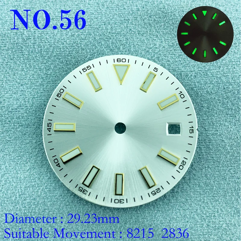 

Циферблат часов 2836 Mingzhu 2824 2813 Miyota 2836 821A, 8215-31 мм, стерильный циферблат, светящийся, подходит для ETA NO.56