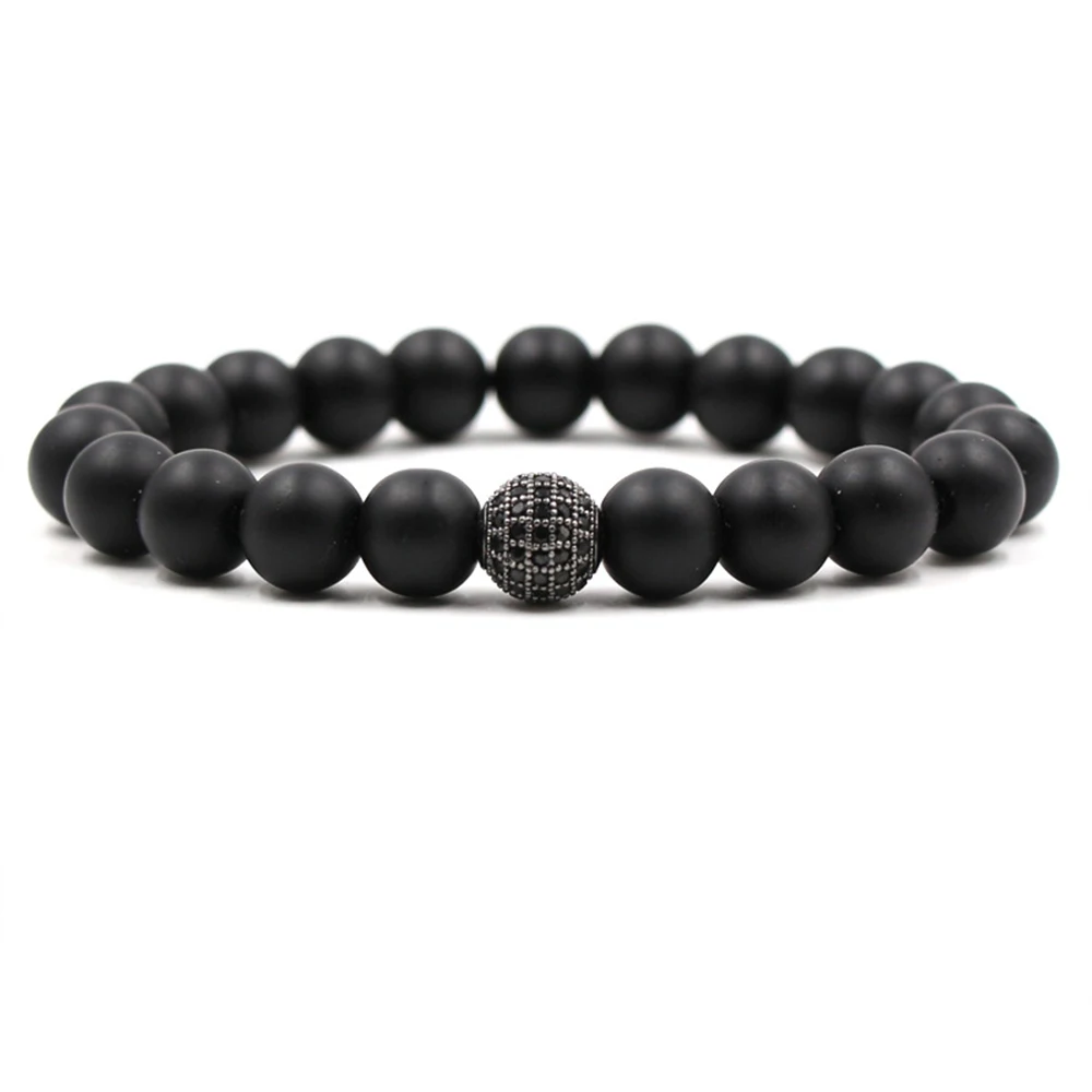 Горячая Распродажа парные стеклянные бусины микро циркониевые браслеты для