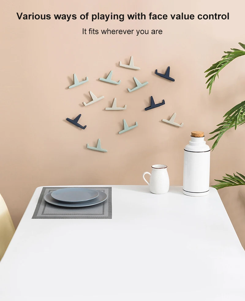 2pcs Plug Hook Mini Airplane Storage Holder Free Punch Kitchen Power Cord Household Tools | Дом и сад