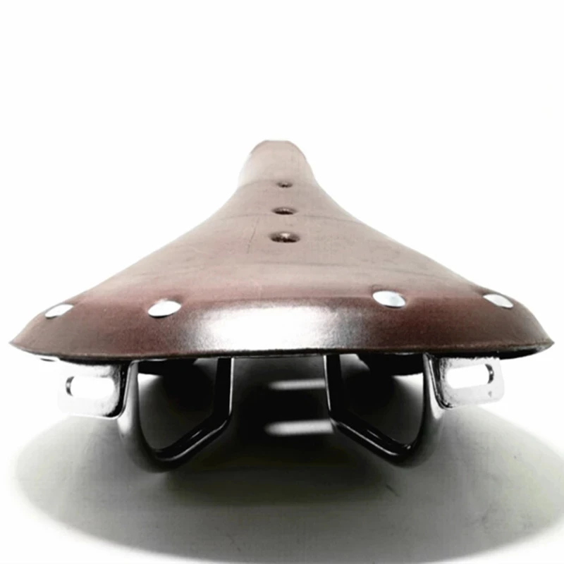 Cow Leather Vintage Style Saddle For Retro Bicycle City Bike Road MTB Durable Seat Custion Cycling Accessories 28*17*5CM |