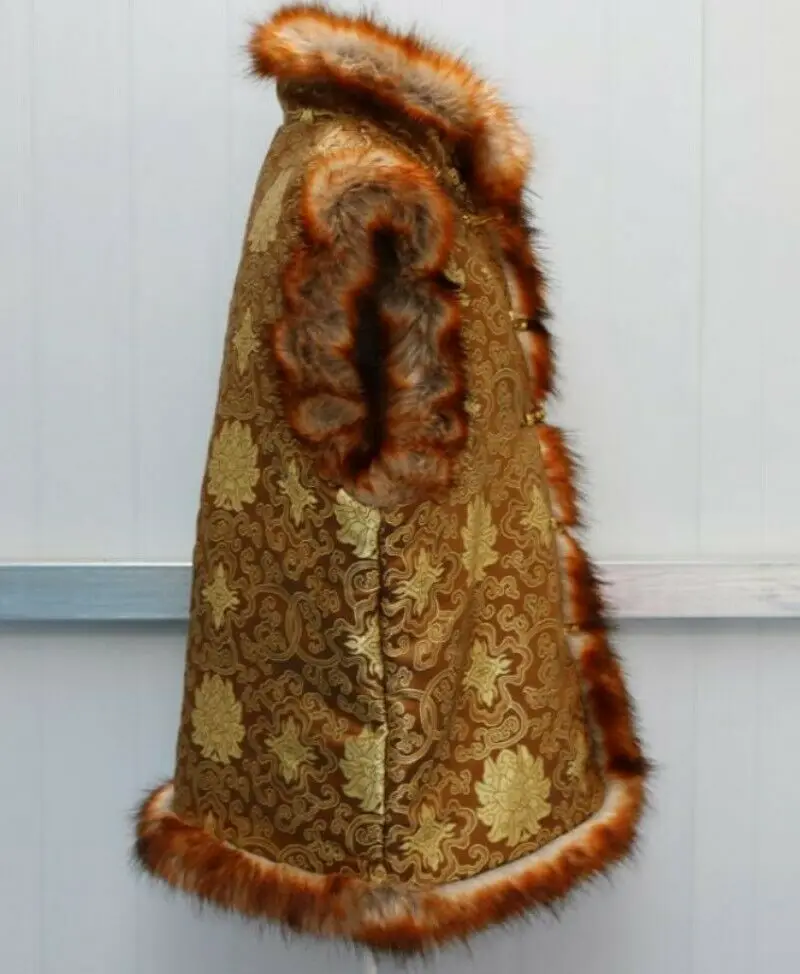 Древний китайский император дворцового музея зимний жилет из искусственного