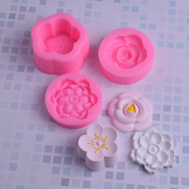 Искусственная Роза цветок цветущая форма силиконовая помадка 3D искусственное