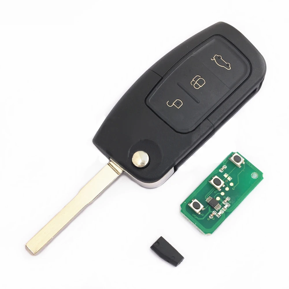 Автомобильный Дистанционный ключ 433 MHz Engineering Pplastic+ медь для Ford Fusion Focus Fiesta Galaxy HU101 Blade Автомобильный ключ